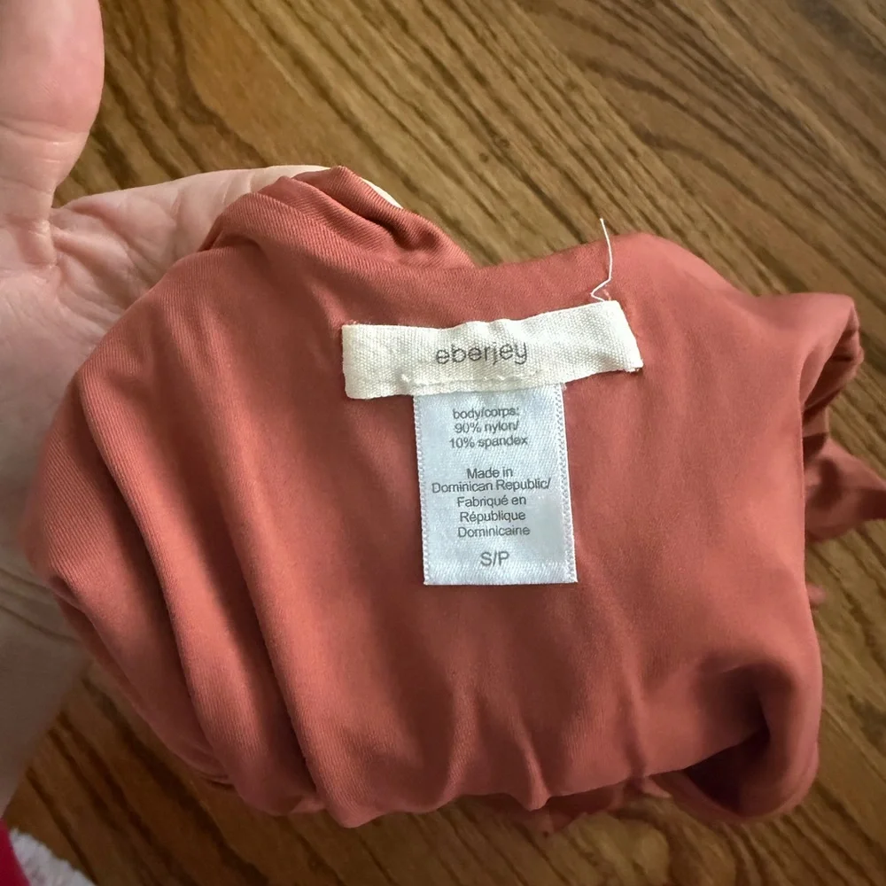 Eberjey Light-Rust Ruffle Swimsuit - Picture 3 of 5